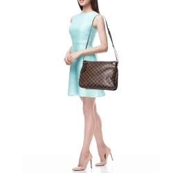 Pre Owned Louis Vuitton Brown Damier Ebene Canvas Duomo Bag