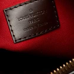 Pre Owned Louis Vuitton Brown Damier Ebene Canvas Duomo Bag
