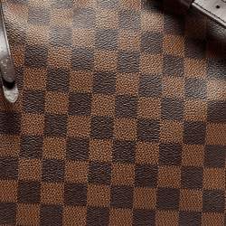 Pre Owned Louis Vuitton Brown Damier Ebene Canvas Duomo Bag