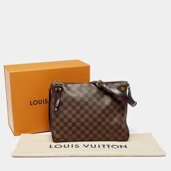 Pre Owned Louis Vuitton Brown Damier Ebene Canvas Duomo Bag