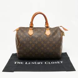 مملوكة مسبقًا حقيبة لوي فيتون سبيدي 30 كانفاس مونوغرامي