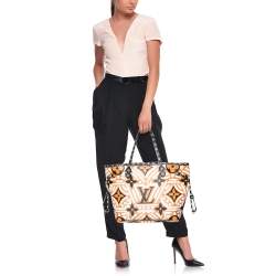 Pre Owned Louis Vuitton Multicolor Giant Monogram Canvas Limited Edition Crafty Neverfull NM MM Bag