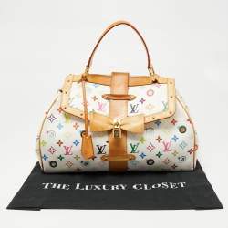 Louis Vuitton White Monogram Multicolore Canvas Murakami Eye Love You Bag