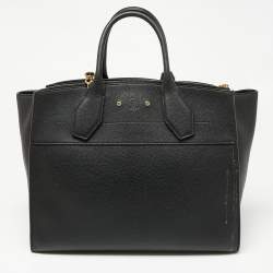 مملوكة مسبقًا Louis Vuitton Black Leather City Steamer MM Bag