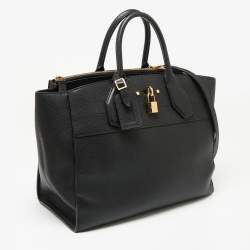 مملوكة مسبقًا Louis Vuitton Black Leather City Steamer MM Bag