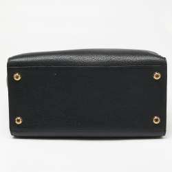 مملوكة مسبقًا Louis Vuitton Black Leather City Steamer MM Bag