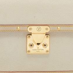 مملوكة مسبقًا Louis Vuitton White Suhali Leather L'Aimable Bag