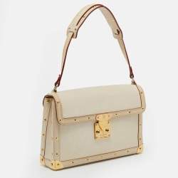 مملوكة مسبقًا Louis Vuitton White Suhali Leather L'Aimable Bag