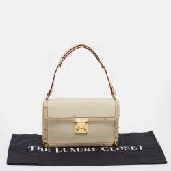 مملوكة مسبقًا Louis Vuitton White Suhali Leather L'Aimable Bag