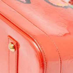 Louis Vuitton Orange Sunset Monogram Vernis Limited Edition Stephen Sprouse Roses Alma GM Bag