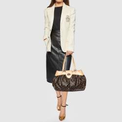 Pre Owned Louis Vuitton Brown Monogram Canvas Boetie MM Bag