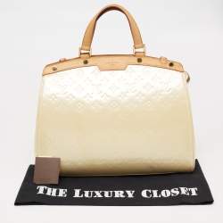 Pre Owned حقيبة لوي فيتون بريا فيرنيه مونوغرامي أبيض مرجاني متوسطة