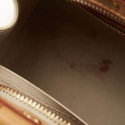 Pre Owned حقيبة لوي فيتون بريا فيرنيه مونوغرامي أبيض مرجاني متوسطة