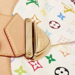 مملوكة مسبقًا Louis Vuitton White Multicolor Monogram Canvas Ursula Bag
