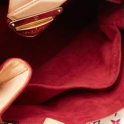 مملوكة مسبقًا Louis Vuitton White Multicolor Monogram Canvas Ursula Bag