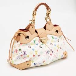 مملوكة مسبقًا Louis Vuitton White Multicolor Monogram Canvas Ursula Bag
