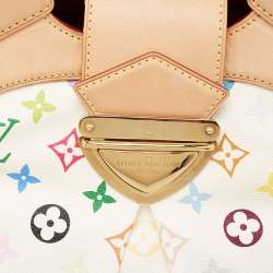مملوكة مسبقًا Louis Vuitton White Multicolor Monogram Canvas Ursula Bag