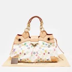 مملوكة مسبقًا Louis Vuitton White Multicolor Monogram Canvas Ursula Bag