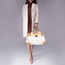 مملوكة مسبقًا Louis Vuitton White Multicolor Monogram Canvas Ursula Bag
