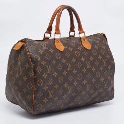 Pre Owned Louis Vuitton Monogram Canvas Speedy 35 Bag