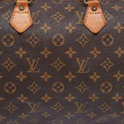 Pre Owned Louis Vuitton Monogram Canvas Speedy 35 Bag