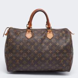 Pre Owned Louis Vuitton Monogram Canvas Speedy 35 Bag