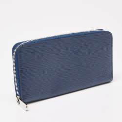 مملوكة مسبقًا محفظة لوي فيتون زيبي جلد إيبي أزرق كحلي