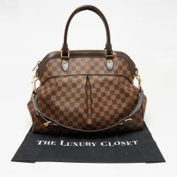 Pre Owned Louis Vuitton Damier Ebene Canvas Trevi GM Bag