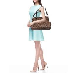 Pre Owned Louis Vuitton Damier Ebene Canvas Trevi GM Bag