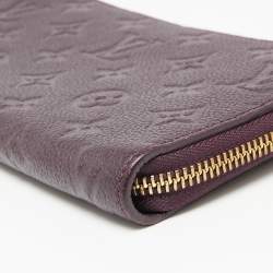 مملوكة مسبقًا Louis Vuitton Cassis Monogram Empreinte Leather Zippy Wallet
