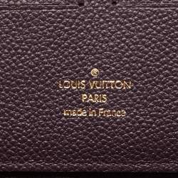 مملوكة مسبقًا Louis Vuitton Cassis Monogram Empreinte Leather Zippy Wallet
