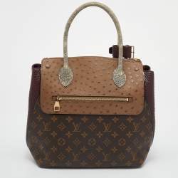 Pre Owned Louis Vuitton Exotique Monogram Limited Edition Majestueux MM Bag