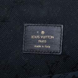 Pre Owned Louis Vuitton Black Leather Limited Edition Riveting Bag