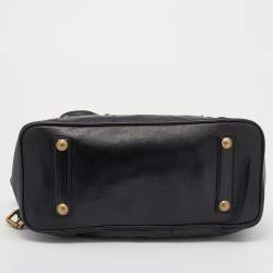 Pre Owned Louis Vuitton Black Leather Limited Edition Riveting Bag