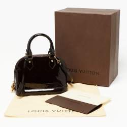 Pre Owned Louis Vuitton Amarante Monogram Vernis Alma BB Bag