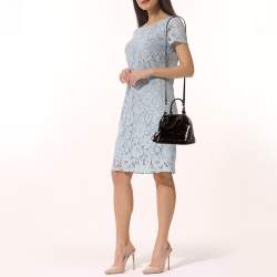 Pre Owned Louis Vuitton Amarante Monogram Vernis Alma BB Bag