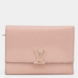 Louis Vuitton Capucines Compact Pink Wallet Magnolia New and Authentic