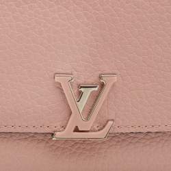 Pre Owned Louis Vuitton Magnolia Leather Capucines Compact Wallet