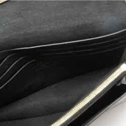 Pre Owned Louis Vuitton Black Damier Ebene Canvas and Leather Vavin Wallet on Chain