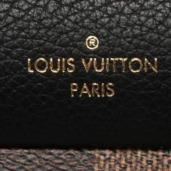 Pre Owned Louis Vuitton Black Damier Ebene Canvas and Leather Vavin Wallet on Chain