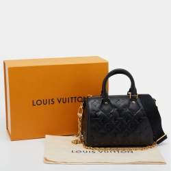 مملوكة مسبقًا Louis Vuitton Black Empreinte Leather Speedy Bandouliere 22 Bag