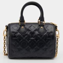 مملوكة مسبقًا Louis Vuitton Black Empreinte Leather Speedy Bandouliere 22 Bag