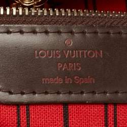 Louis Vuitton Damier Ebene Canvas Neverfull MM Bag