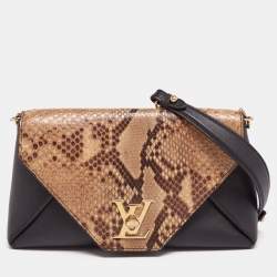 Louis vuitton Love note clutch shoulder handbag gold calfskin leather