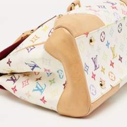 مملوكة مسبقًا حقيبة لوي فيتون بيفيرلي كانفاس مونوغرامي متعدد الألوان أبيض كبيرة