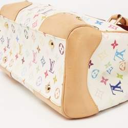 مملوكة مسبقًا حقيبة لوي فيتون بيفيرلي كانفاس مونوغرامي متعدد الألوان أبيض كبيرة