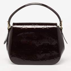 مملوكة مسبقًا حقيبة لوي فيتون باسادينا جلد لامع مونوغرامي عنابي