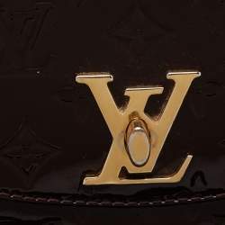 مملوكة مسبقًا حقيبة لوي فيتون باسادينا جلد لامع مونوغرامي عنابي