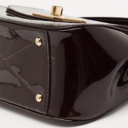 مملوكة مسبقًا حقيبة لوي فيتون باسادينا جلد لامع مونوغرامي عنابي