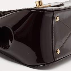 مملوكة مسبقًا حقيبة لوي فيتون باسادينا جلد لامع مونوغرامي عنابي